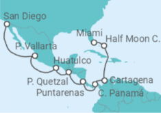 Itinerario del Crucero Desde Miami a San Diego - Holland America Line