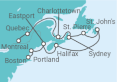 Itinerario del Crucero Canadá y Estados Unidos - Holland America Line