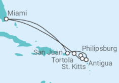 Itinerario del Crucero Antigua Y Barbuda, Saint Maarten, Islas Vírgenes - Reino Unido - Azamara