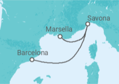 Itinerario del Crucero Italia - Costa Cruceros