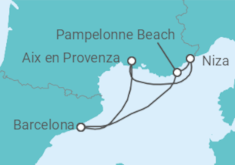 Itinerario del Crucero Francia - Azamara