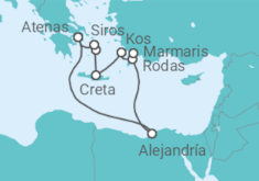 Itinerario del Crucero Grecia, Turquía y Egipto - Azamara