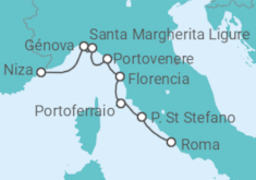 Itinerario del Crucero Italia - Azamara