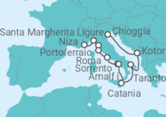 Itinerario del Crucero Desde Niza (Francia) a Chioggia (Italia) - Azamara