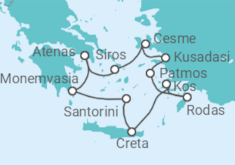 Itinerario del Crucero Turquía, Grecia - Azamara