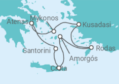 Itinerario del Crucero Grecia, Turquía - Azamara