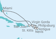 Itinerario del Crucero Antigua Y Barbuda, Saint Maarten, Islas Vírgenes - Reino Unido - Azamara