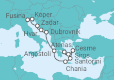 Itinerario del Crucero Desde Fusina (Italia) a Pireo (Atenas) - Azamara