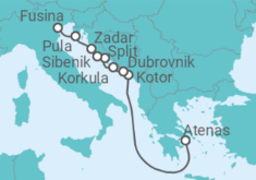 Itinerario del Crucero Montenegro, Croacia, Italia - Azamara