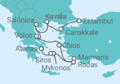 Itinerario del Crucero Grecia y Turquía - Azamara