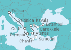 Itinerario del Crucero Turquía, Grecia e Italia - Azamara