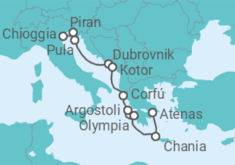 Itinerario del Crucero Croacia, Montenegro, Grecia - Azamara