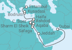 Itinerario del Crucero Desde Dubái (EAU) a Estambul - Azamara