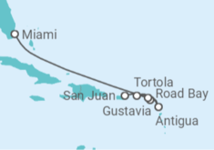 Itinerario del Crucero Guadalupe, Islas Vírgenes, Antigua - Explora Journeys