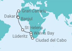 Itinerario del Crucero Namibia - Azamara