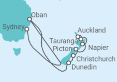 Itinerario del Crucero Desde Auckland (Nueva Zelanda) a Sydney (Australia) - Azamara