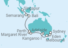 Itinerario del Crucero Desde Sydney (Australia) a Singapur - Azamara