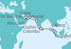 Itinerario del Crucero Desde Singapur a Dubái (EAU) - Azamara