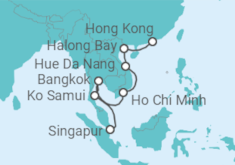 Itinerario del Crucero Vietnam, Tailandia, Singapur - Azamara