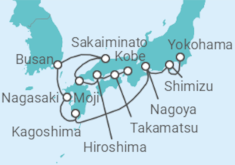 Itinerario del Crucero Japón y Corea del Sur - Azamara