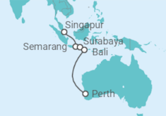 Itinerario del Crucero Australia - Azamara