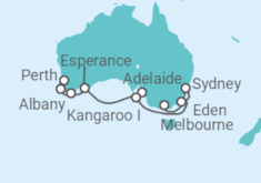 Itinerario del Crucero Desde Perth (Fremantle) Australia a Melbourne (Australia) - Azamara