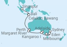 Itinerario del Crucero Desde Singapur a Melbourne (Australia) - Azamara