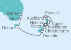 Itinerario del Crucero Desde Auckland (Nueva Zelanda) a Sydney (Australia) - Azamara