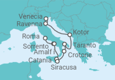 Itinerario del Crucero Italia, Montenegro - Azamara