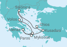 Itinerario del Crucero Turquía, Grecia - Azamara