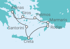 Itinerario del Crucero Grecia, Turquía - Azamara