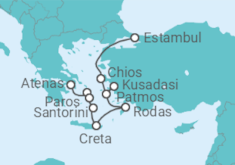 Itinerario del Crucero Grecia, Turquía - Azamara