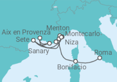 Itinerario del Crucero Desde Civitavecchia (Roma) a Niza (Francia) - Azamara