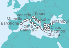 Itinerario del Crucero Italia, Croacia y Grecia - Azamara