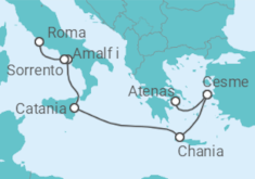 Itinerario del Crucero Turquía, Grecia, Italia - Azamara