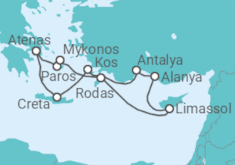 Itinerario del Crucero Grecia, Chipre, Turquía - Azamara