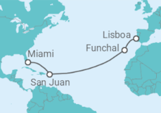 Itinerario del Crucero Portugal, Puerto Rico - Azamara