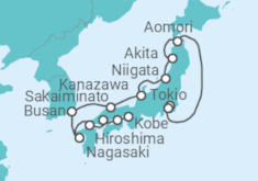 Itinerario del Crucero Desde Yokohama (Japón) a Kobe (Japón) - Azamara