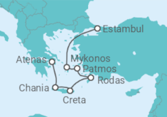 Itinerario del Crucero Grecia y Turquía - Azamara