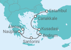 Itinerario del Crucero Turquía, Grecia - Azamara