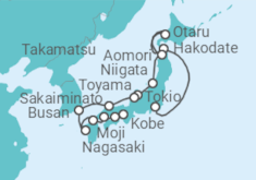 Itinerario del Crucero Desde Tokio a Kobe (Japón) - Azamara