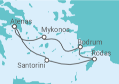 Itinerario del Crucero Grecia, Turquía - Virgin Voyages