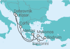 Itinerario del Crucero Grecia, Turquía, Croacia, Montenegro - Virgin Voyages