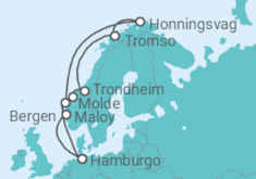 Itinerario del Crucero Fiordos Noruegos - MSC Cruceros