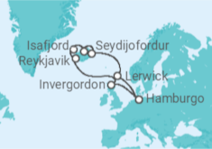 Itinerario del Crucero Islandia y Reino Unido - MSC Cruceros