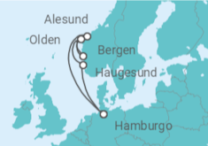 Itinerario del Crucero Fiordos Noruegos - MSC Cruceros