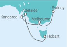 Itinerario del Crucero Explorador del sur de Australia - Princess Cruises