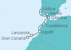 Itinerario del Crucero Islas Canarias - Azamara