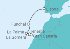 Itinerario del Crucero Islas Canarias - Azamara