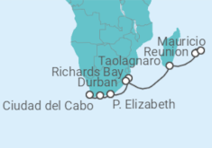 Itinerario del Crucero Sudáfrica - Azamara